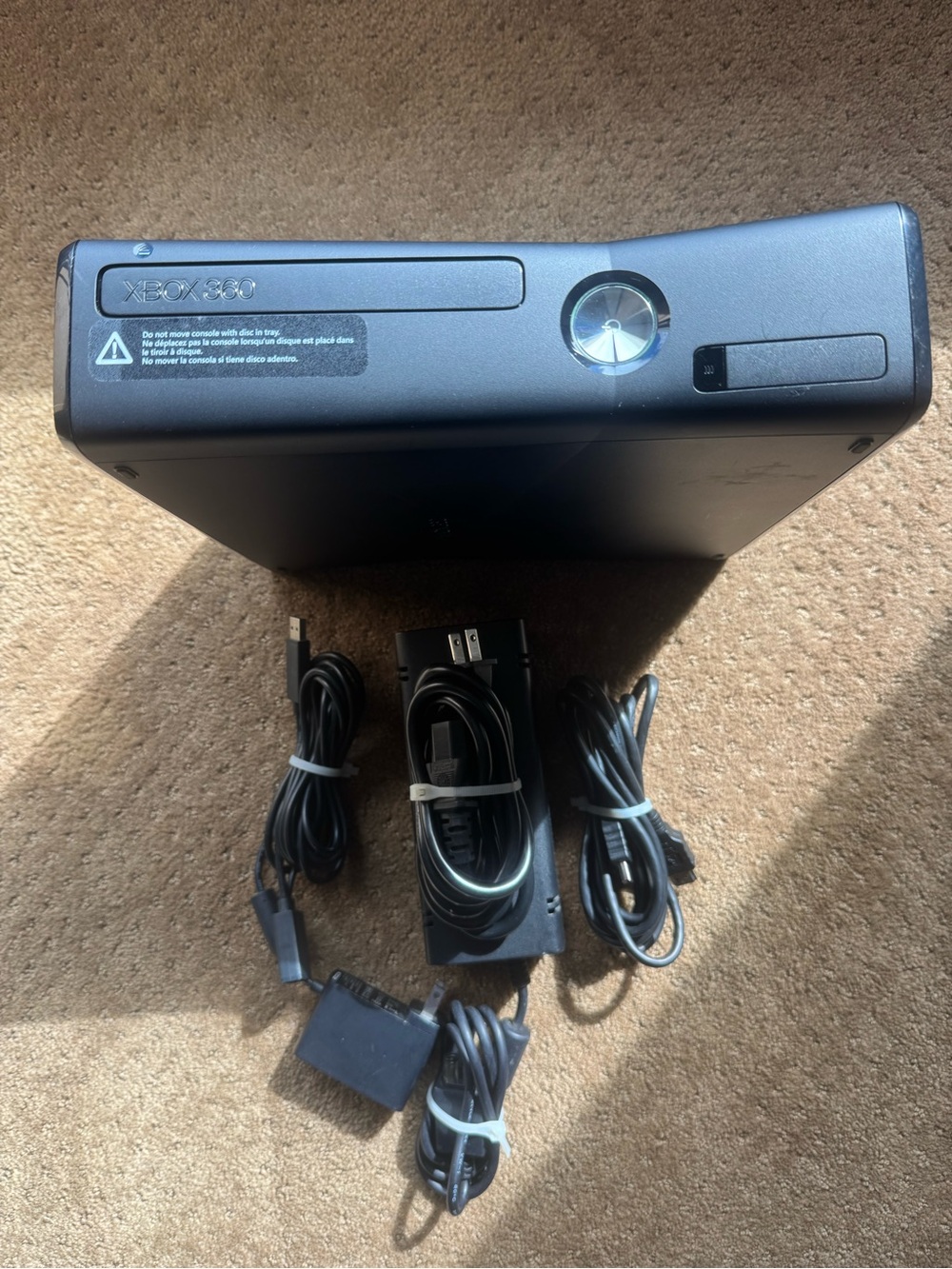 Xbox 360 Console with Power Supply and Cables